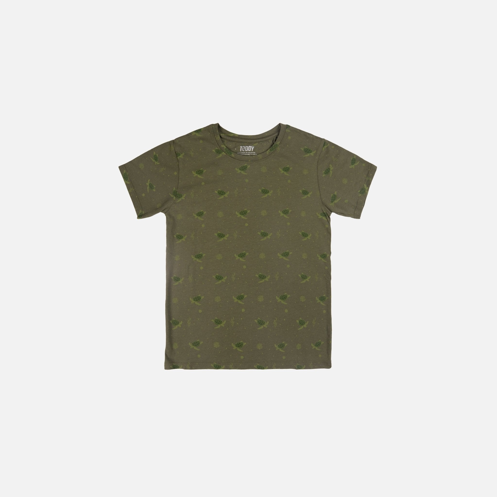 T-Shirts - Sea Turtles - Moss Green - Kids | Toddy