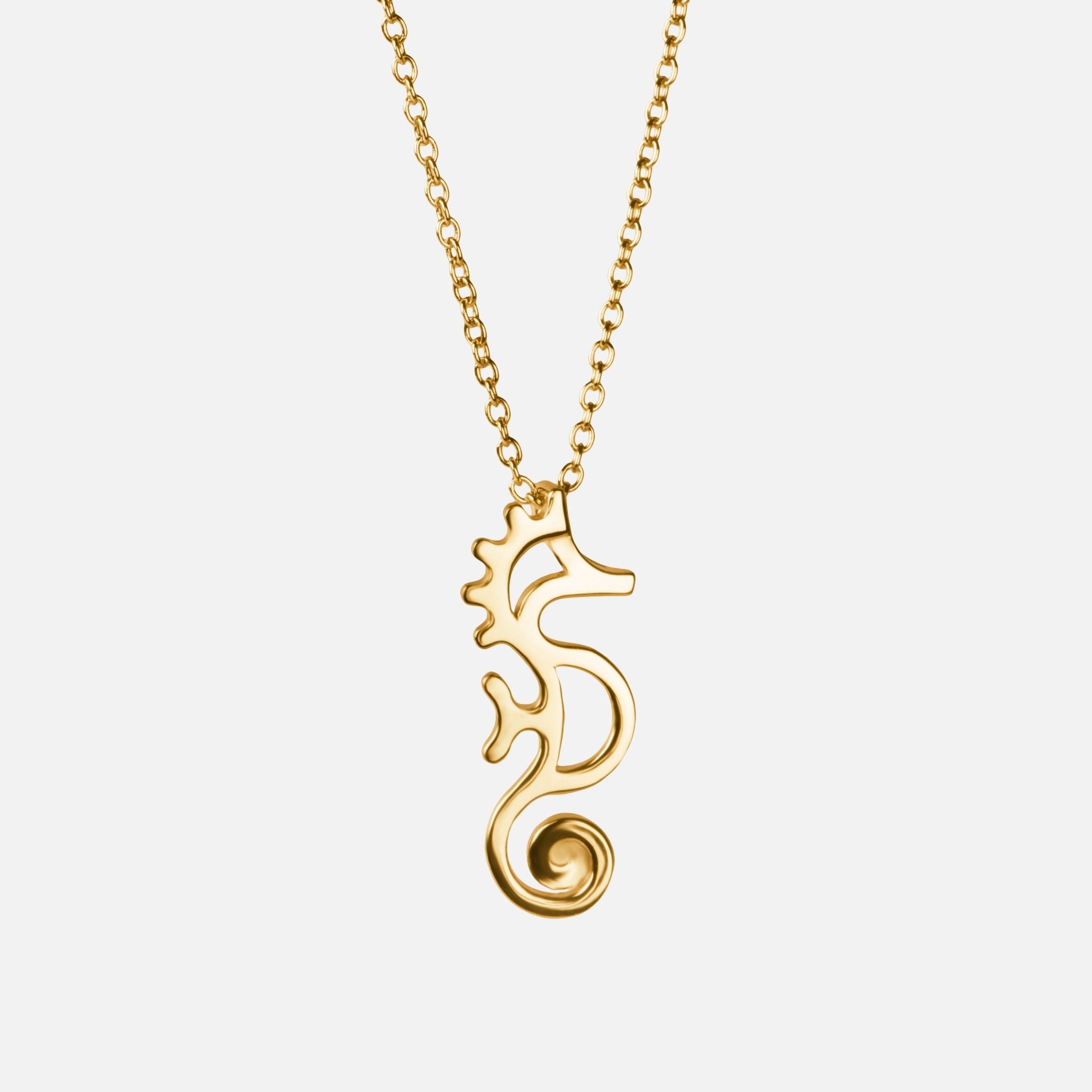 Seahorse Sterling Silver Necklace - Gold Jewelry For Sale | Toddy