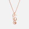 Seahorse Sterling Silver Necklace - Rose Gold Jewelry For Sale | Toddy