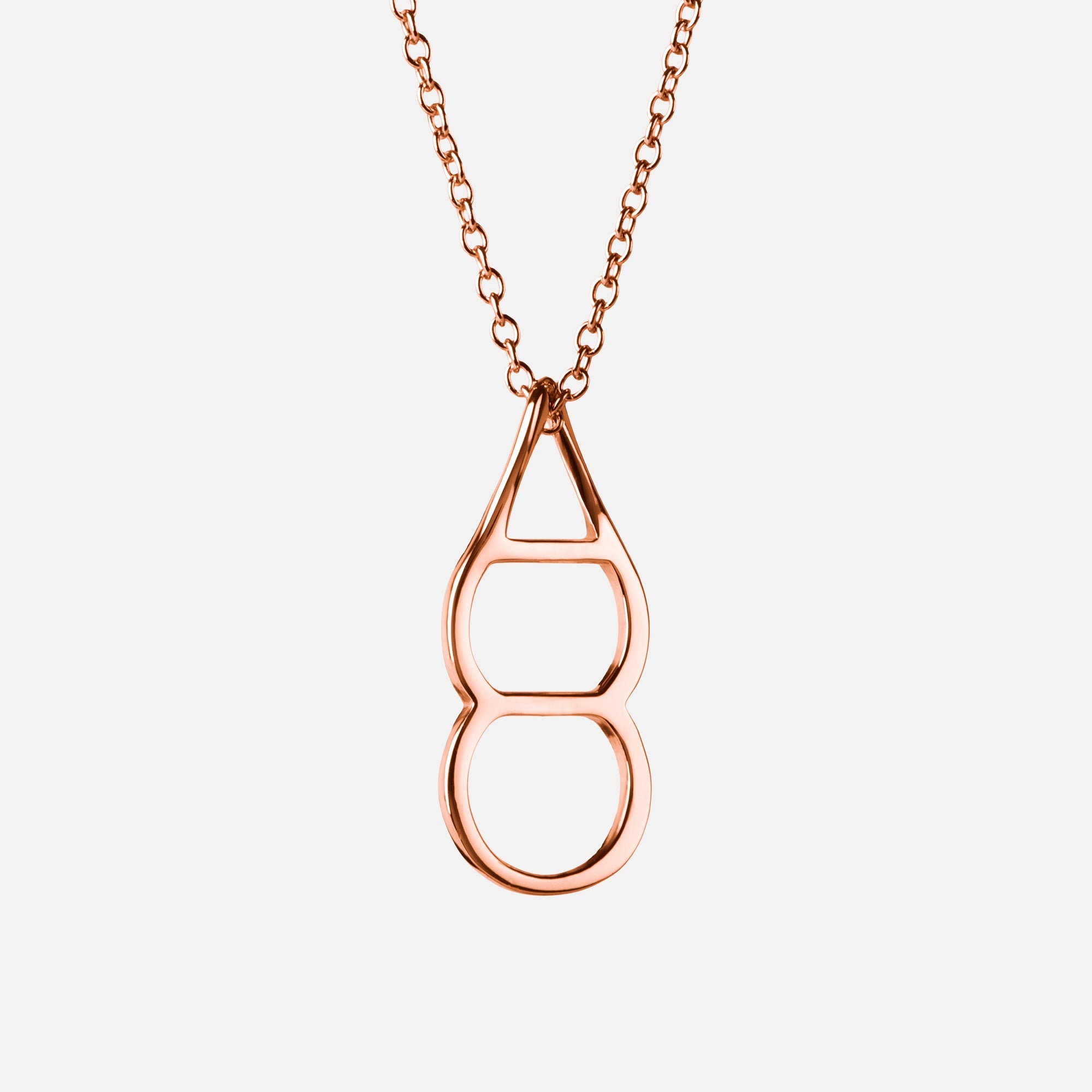 Toddy Sterling Silver Necklace - Rose Gold Jewelry For Sale | Toddy