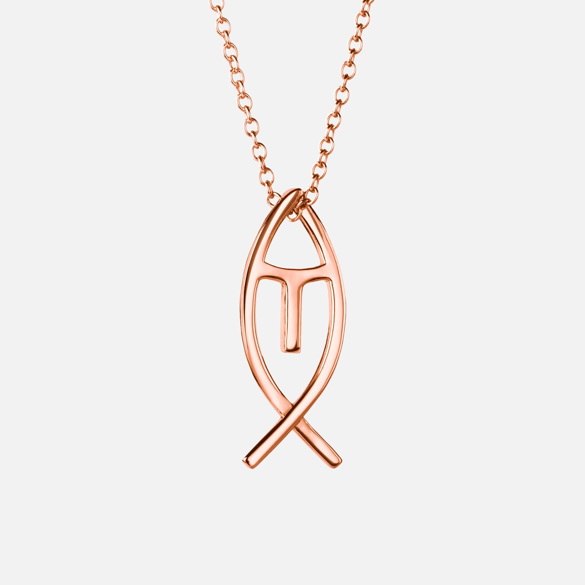 Tuna Sterling Silver Necklace - Rose Gold Jewelry For Sale | Toddy